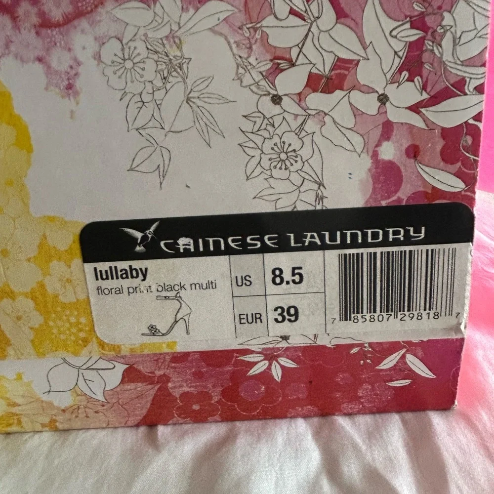 Chinese Laundry bright floral stiletto sandal size 8 1/2 M - Picture 9 of 9